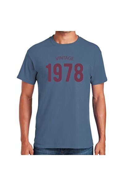 Tricou Destept Tricou personalizat Vintage 1978, albastru, XL