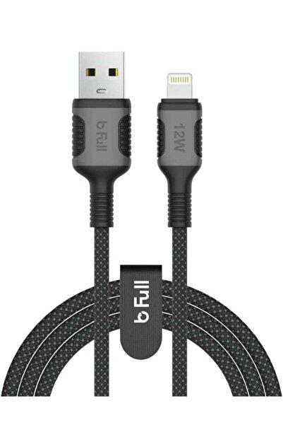 b Full كابل لايتنينج كامل بطول ١٢٠ سم - USB-A مضفر إلى لايتنينج، ١٢ واط، ١.٢ متر