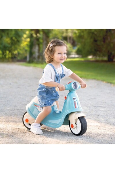 Smoby Blue children's scooter 1.5+ years - without pedals, with suitcase and storage space
