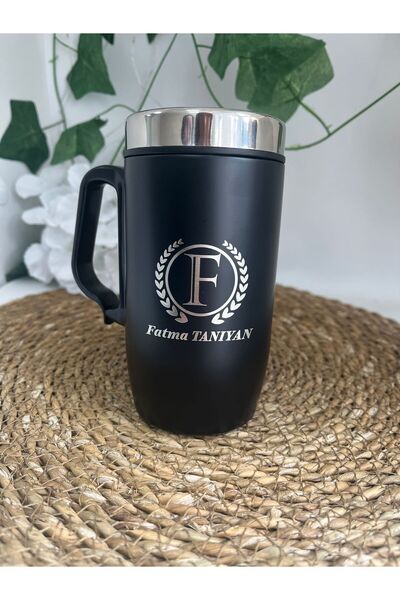 imzatasarım Kişiye Özel İsimli Baskılı Paslanmaz Çelik Termos Bardak 240 Ml Termos Mug Kupa