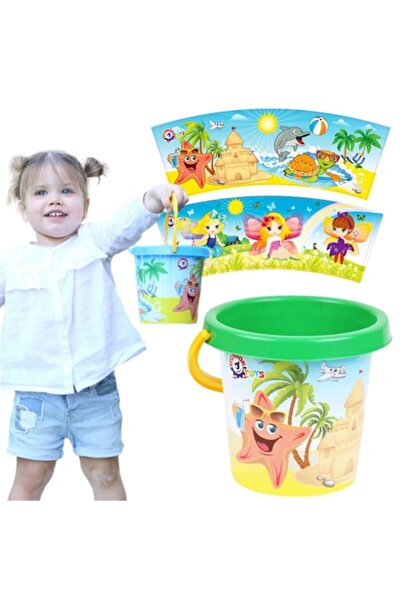 Technok Set găleți colorate pentru nisip și apă, TechnoK, 15x13x10cm, 1+