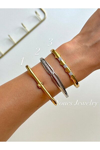 YOUES JEWELRY ÇELİK KELEPÇE BİLEKLİK 1 ADET
