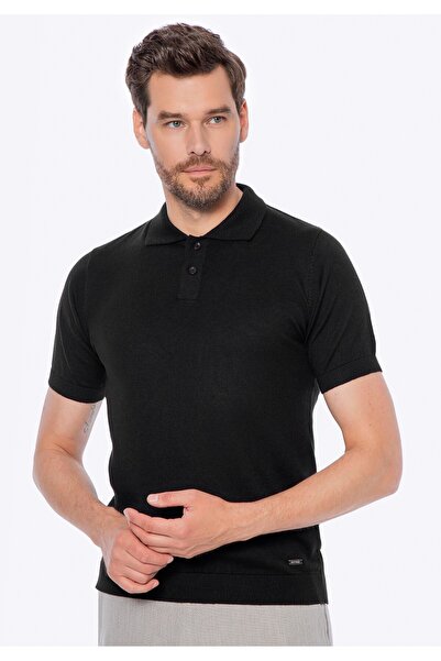 Wittchen Pulover bărbătesc din bumbac și cașmir, negru, bumbac negru