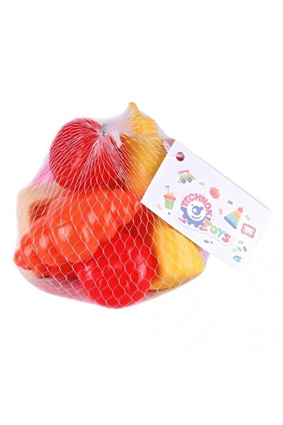 Technok food toy set - 2 croissants, 2 donuts, 2 strawberries, multicolor (13x13x13 cm) - age 3+