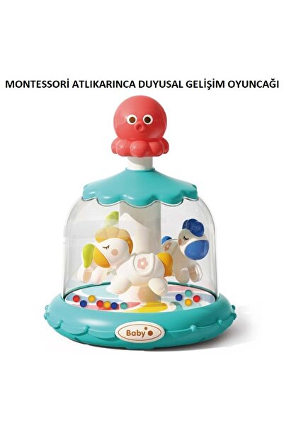 tutobaby Montessori Dönence Atlıkarınca Oyuncağı (Vakumlu Masa Oyuncağı)