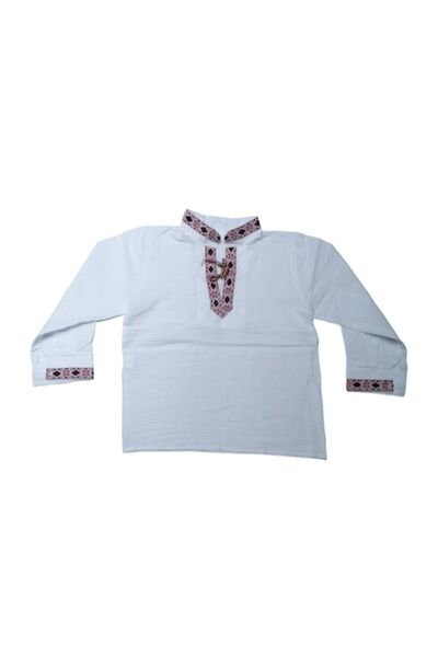 OEM Cămașă tradițională românească (ie) pentru băieți, panza topiță, multicol...