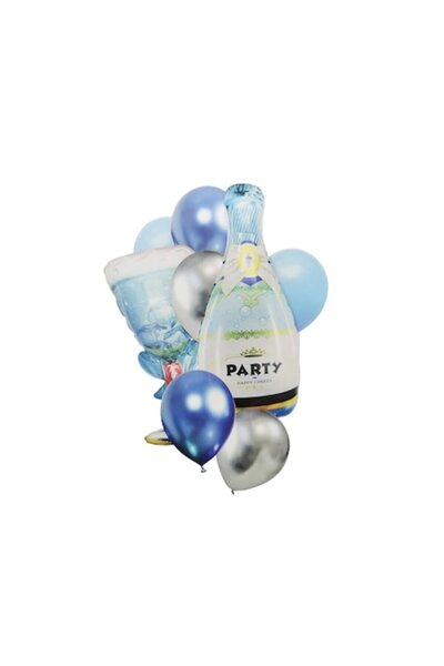Doty Set aranjament cu 8 baloane PartyTime Doty®, folie de aluminiu, dimensiu...