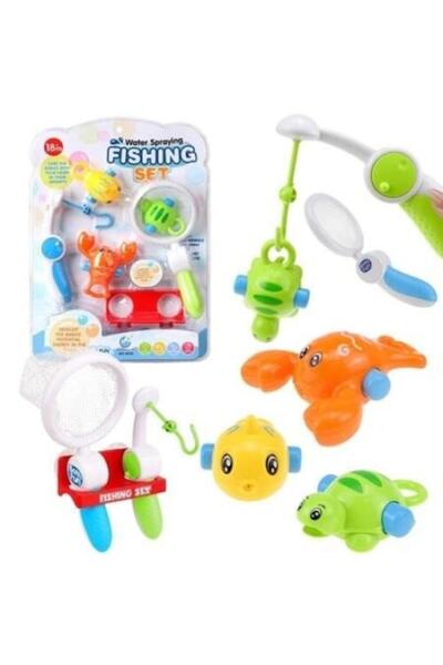 MAKSIK Set de jucării de pescuit pentru baie, Maksik, multicolor, 39,5x28,7x6 cm