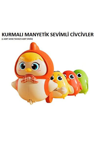 tutobaby Sevimli Mıknatıslı Kurmalı Civcivler