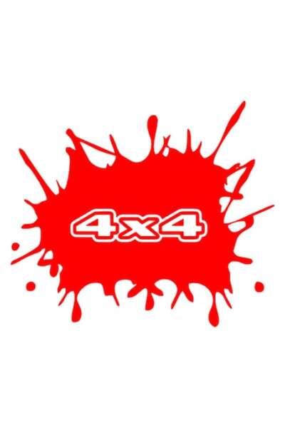 Oracal Sticker pata 4x4, rosu, 20cm