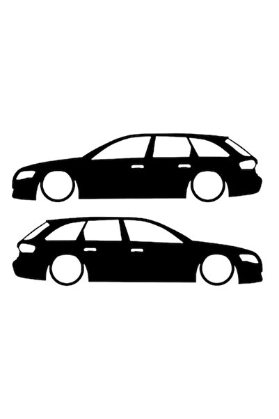 Oracal Autocolant x2, Audi A4 B8 Avant, Negru, 20cm