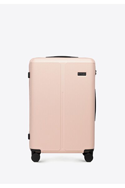 Wittchen Set de valiză bărbătească din ABS cu dungi fine, roz pudrat, ABS roz...