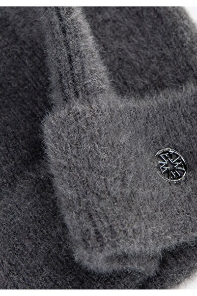 Wittchen Women's Winter Hat Soft Knitted Gray Polyester