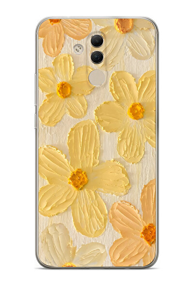 Elorakılıf Huawei Mate 20 Lite Uyumlu Baskılı Yumuşak Silikon Şeffaf Telefon Kılıfı