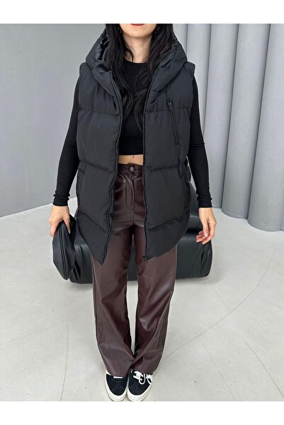 Moda Tendora Women's Hooded Puffer Vest