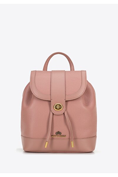 Wittchen Rucsac de damă din piele cu șnururi, roz, piele