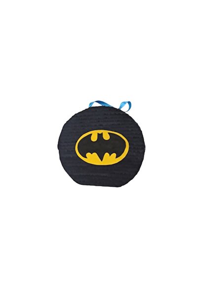 OEM Pinată rotundă Batman, 40 cm, neagră/galbenă