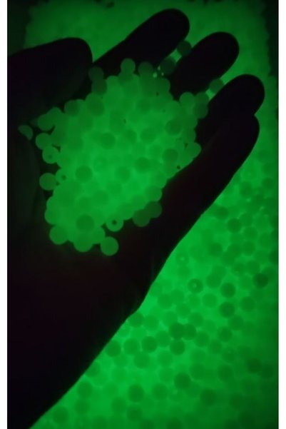 Mutlu Bujiteri Hobi Aksesuar 6 mm Acrylic Phosphorescent Beads (200 Pieces)