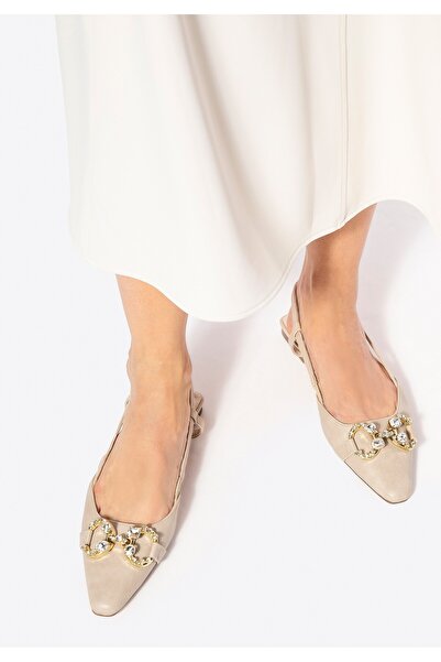 Wittchen Women's pointed toe pumps in beige, -leather