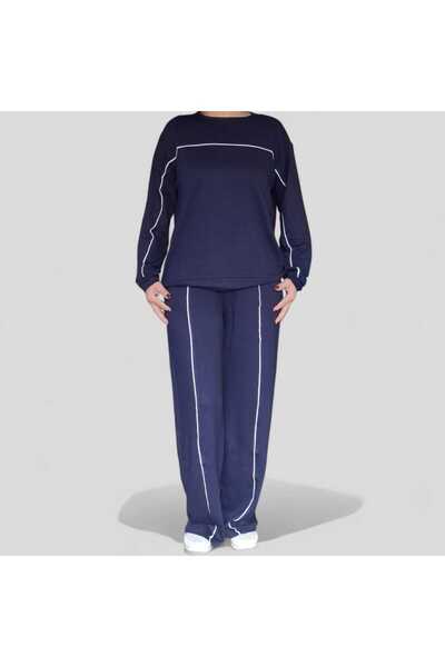 Fua Shop Women's Modal Fabric Striped Top and Bottom Set