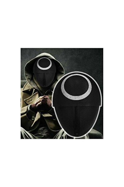 Doty The Black Circle mask, oval, ventilation holes, elastic, 24.5x18.5 cm, black