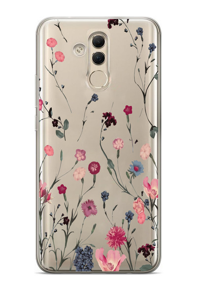 Elorakılıf Huawei Mate 20 Lite Uyumlu Baskılı Yumuşak Silikon Şeffaf Telefon ...
