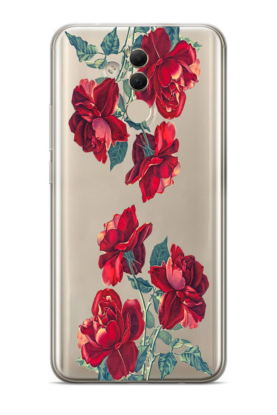 Elorakılıf Huawei Mate 20 Lite Uyumlu Baskılı Yumuşak Silikon Şeffaf Telefon ...