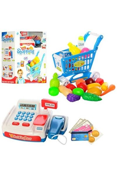 MAKSIK Set de joacă pentru supermarket - Casa de marcat cu cititor de coduri ...