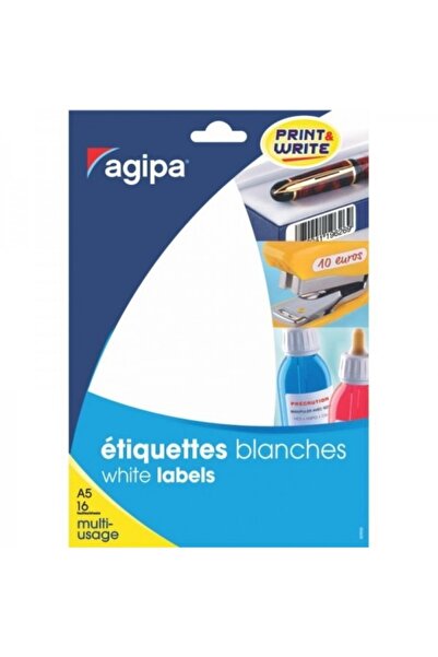 AGIPA etichete autoadezive 111832, 77/A6, 8 mm, permanente, rotunde, albastre...