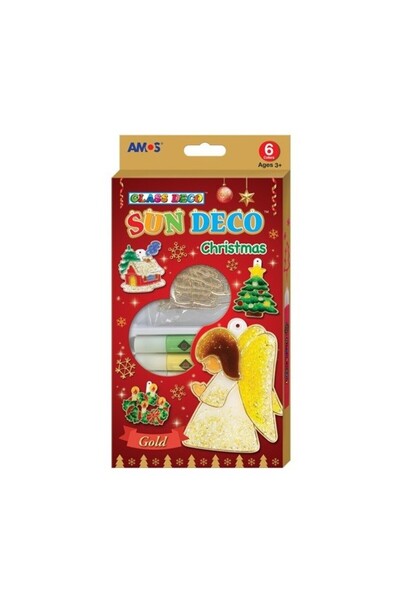 Amos Set creativ SD 10 P 6-CH, Decorațiuni de Crăciun pe sticlă, 6 culori x 1...