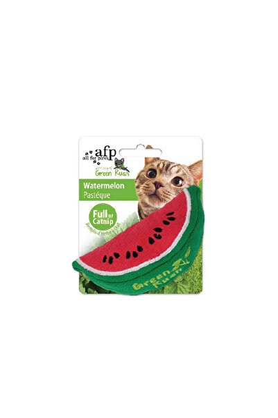Afp Green Rush Cat Herb Watermelon Plush Cat Toy