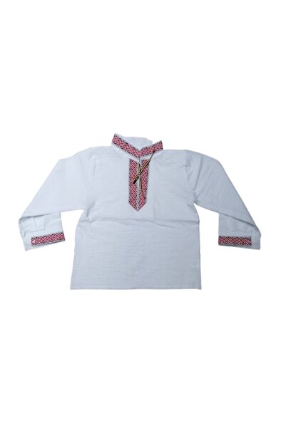 OEM Bluză tradițională pentru băieți, topiță panza, multicoloră, 4 ani