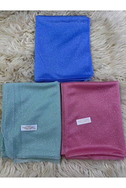 ALDIRA 3 Pcs Women's Silvery Silver Glittering Evening Dress Shawl