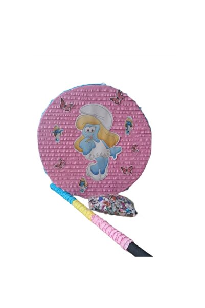 OEM Pinata rotundă Ștrumfita, 40 cm, roz