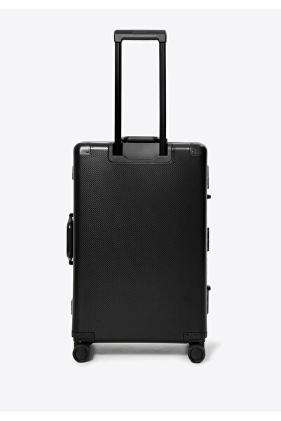 Wittchen Valiză medie bărbătească din aluminiu cu roți, neagră, din aluminiu