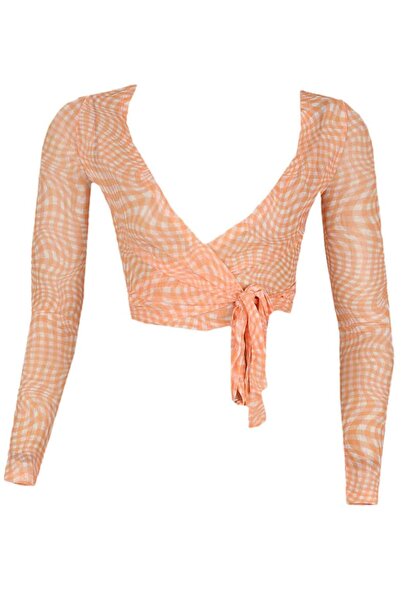 Jennyfer Tina Orange blouse - XS, orange, 95% polyester, 5% elastane