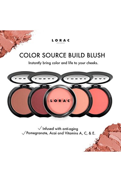 lorac Fard obraz Color Source Buildable Blush Matte/Satin, Rose, 3.63gr
