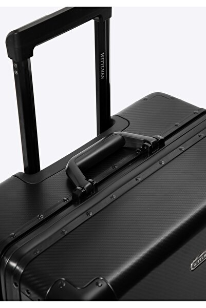 Wittchen Set de valize bărbătești mici și medii din aluminiu, negru, aluminiu negru