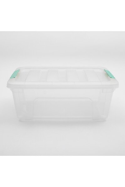 Doloni storage box with lid, 12 L, transparent
