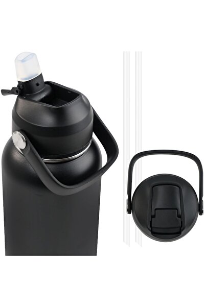 Hawthyhome Thermos 1000ml stainless steel, double insulation, black