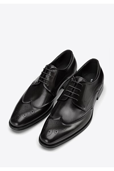 Wittchen Pantofi brogue bărbătești din piele naturală, negri, din piele natur...