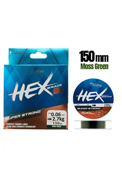 Fujin Yeni Hex 8x 0.06mm 150mt Moss Green İp Misina