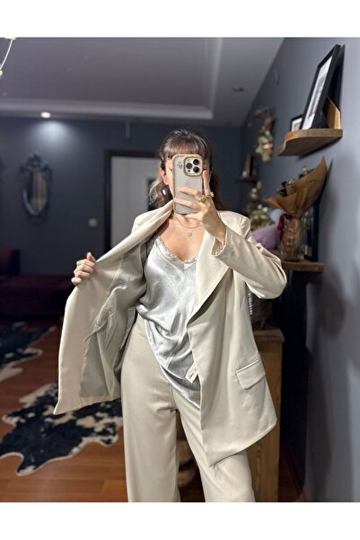 MODAGK Asymmetric Cut Oversized Women's Suit