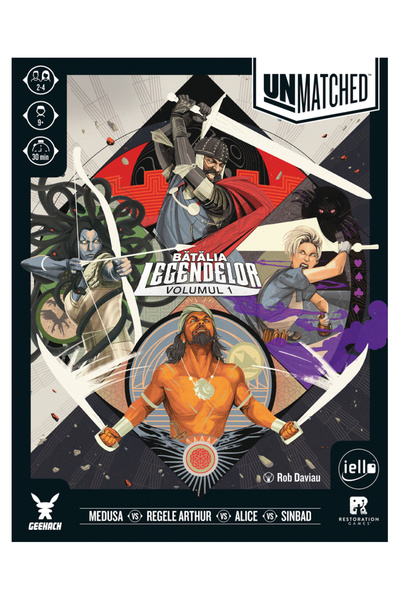 Restoration games Unmatched: Battle of Legends Volumul 1 – Joc Epic Showdown ...