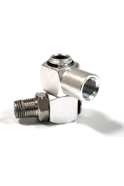 CHICAGO PNEUMATIC Swivel Air Inlet 1/4" Swivel Connector, 1/4" Diameter, Female Inlet - Male Outlet, BSP Thread, Chica