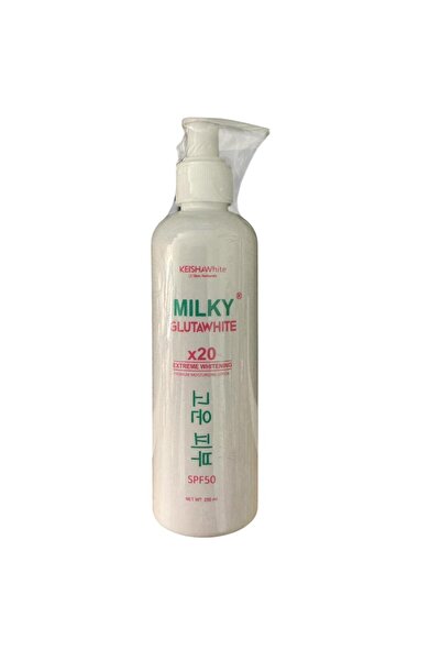 Keisha حليب أبيض جلوتا أبيض × 20 تبييض إضافي 250 مل