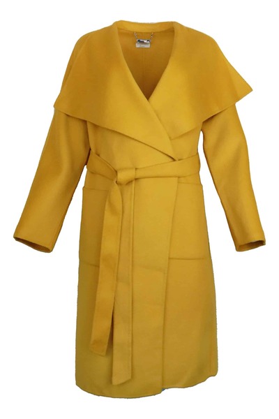 Vero Moda Vibrant Yellow Coat - L, yellow, Wool 51%, Polyester 49%