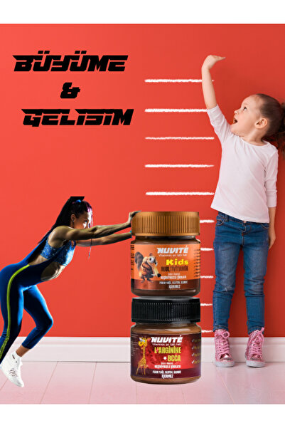 NUVITE Çocuk & Spor Paketi – Kids Multivitamin + L'Arginine BCAA | Keçiboynuz...
