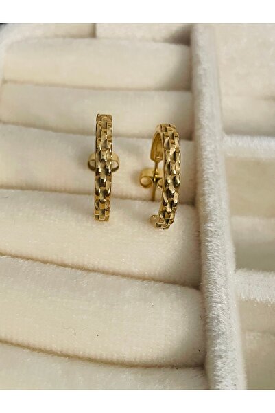 By Selen Suyolcu أقراط دائرية من الفولاذ