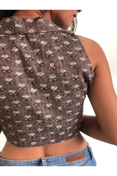 Leriya Fashion Sleeveless Crop Top for Women – Casual Korean Style